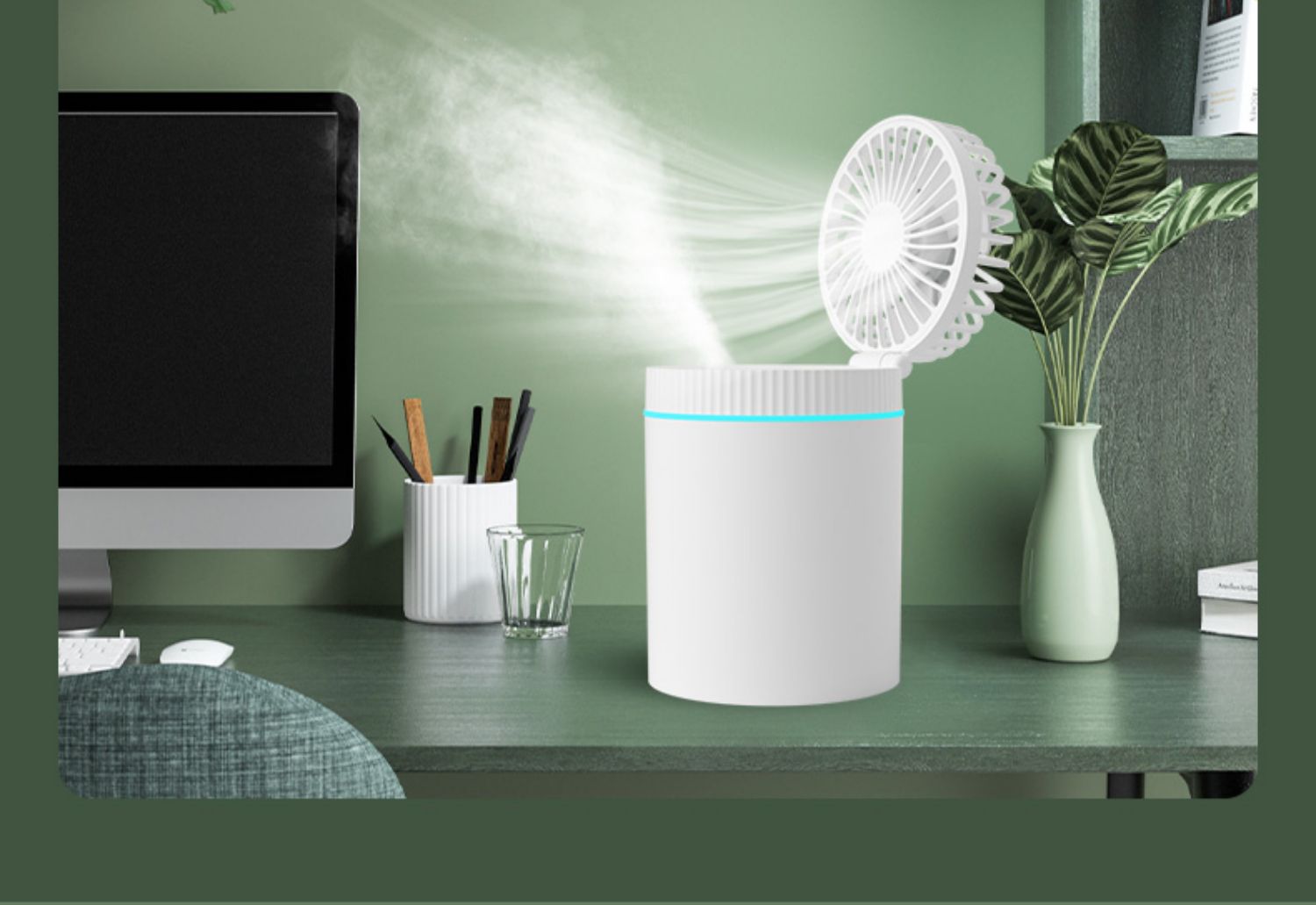 华为(huawei)智选通用加湿器小型办公室桌面脸部补水迷你便携式家用