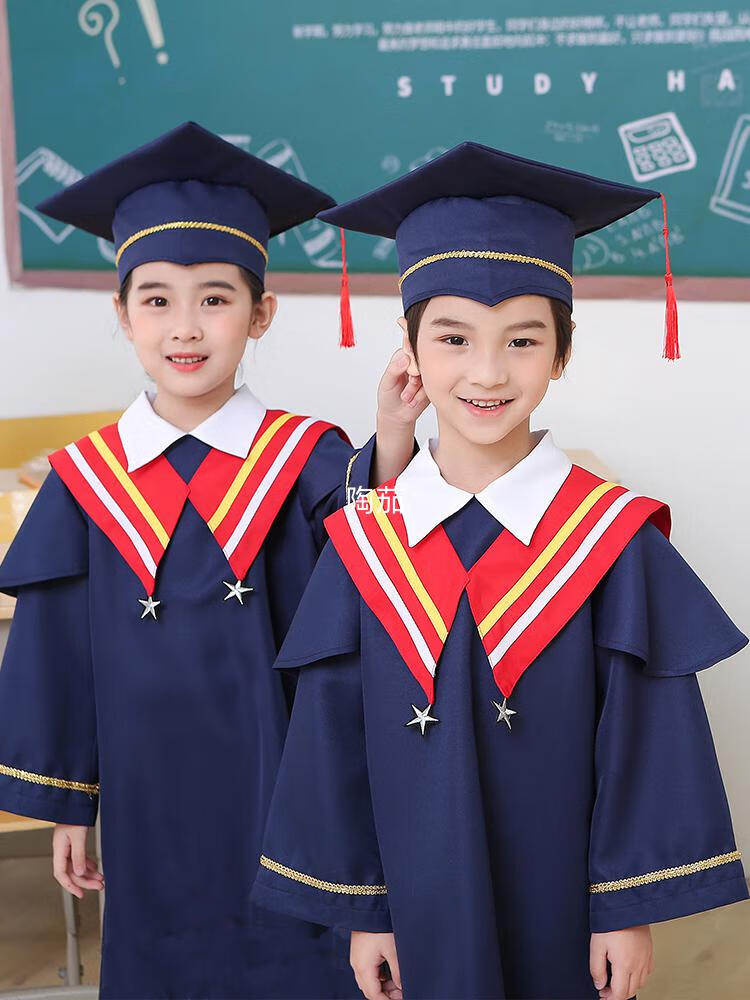 陶茄(毕业穿的)博士帽幼儿园学士帽博士服2022年夏学士服毕业照服装小