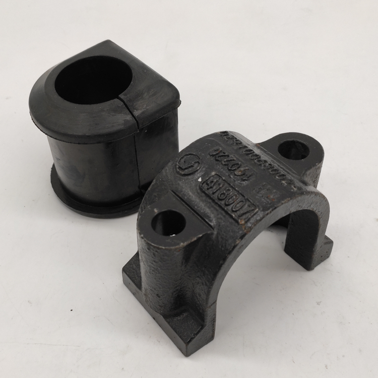 适配f300新m3000前稳定杆平衡杆衬套固定夹板u型夹胶套橡皮套 德龙前