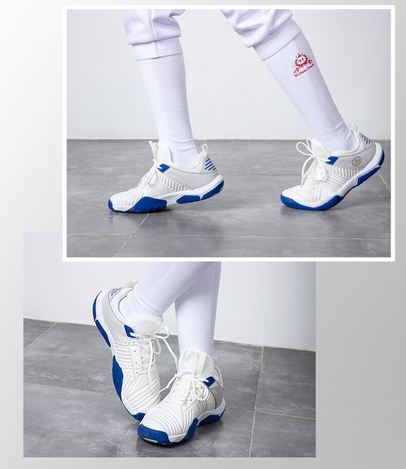 击剑训练鞋白珊瑚击剑鞋儿童耐磨防滑男童比赛鞋女童 小红鞋 偏小一码