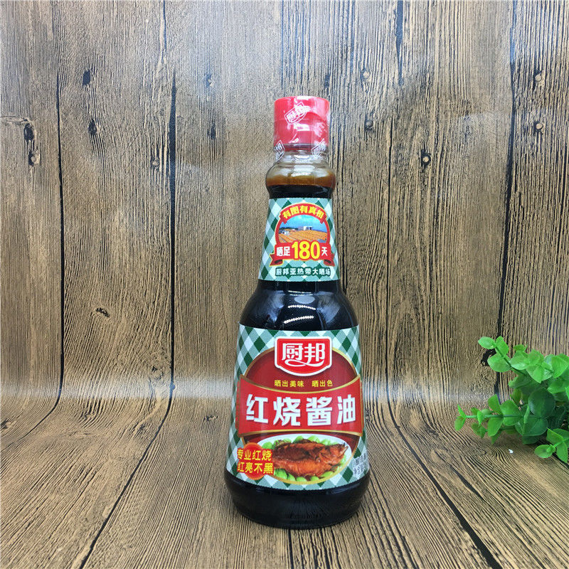 厨邦红烧酱油410ml1瓶红烧肉炖煮卤肉饭上色酿造草菇老抽1瓶