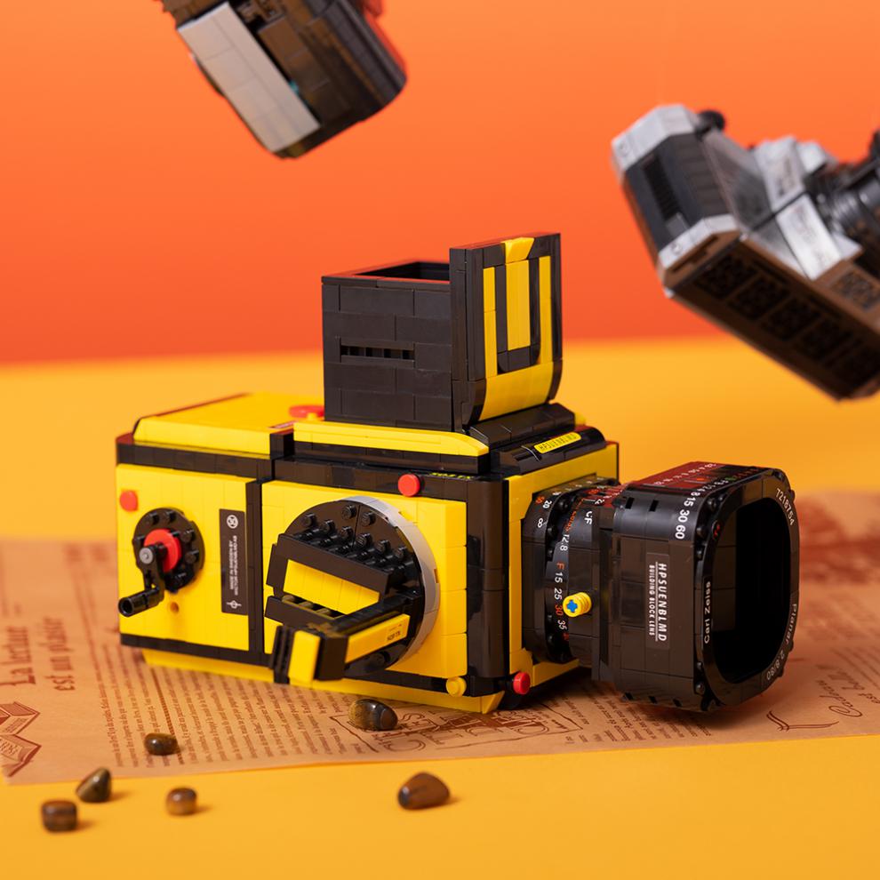 稀有乐高moc创意系列数码单反照相机成年高难度拼装积木模型玩具 复古