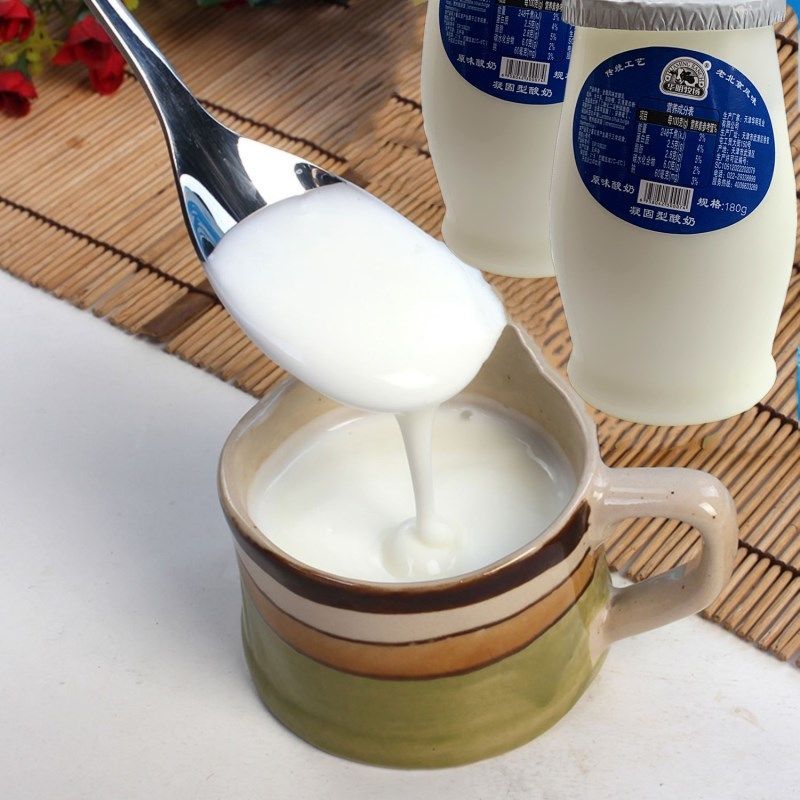 华明牧场原味酸奶180g10瓶传统工艺老北京风味凝固型酸奶原味酸奶10瓶