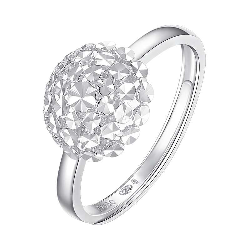 crd克徕帝铂金戒指女素戒简约女款白金戒指pt950铂金戒指女活口250g