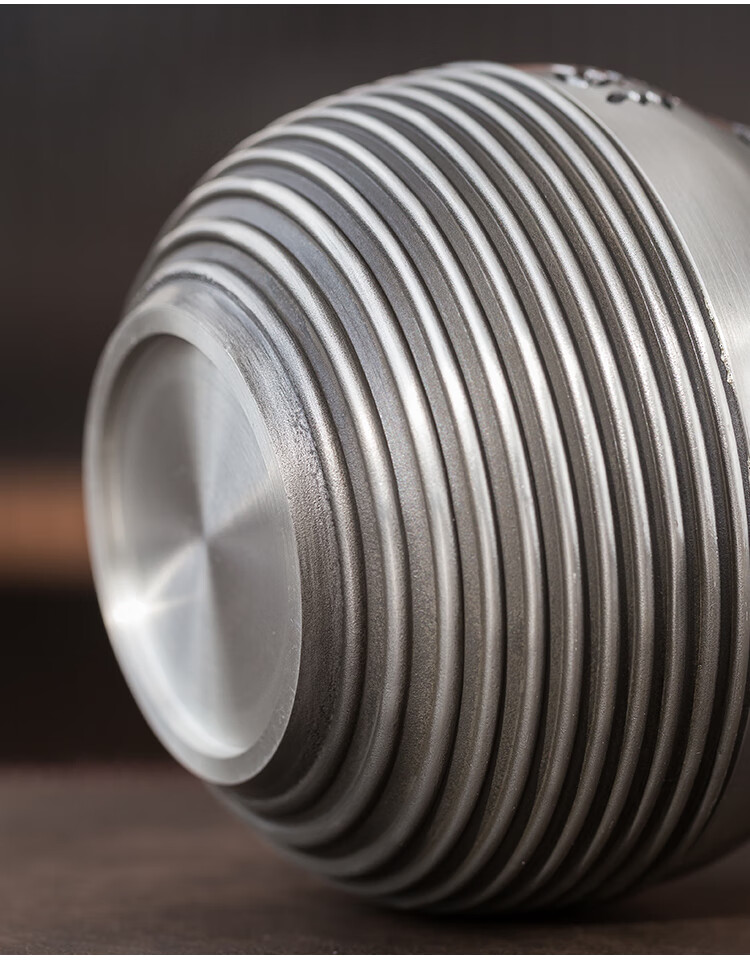 锡器竹子茶叶罐 德天锡茶叶罐锡金属锡罐便携茶叶罐旅行锡器工艺品