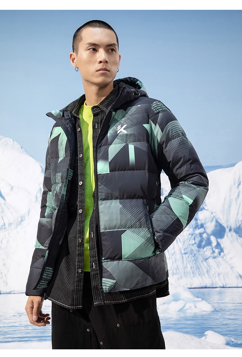 商场同款安踏连帽羽绒服男汤普森kt系列加厚保暖上衣2021冬季新款运动