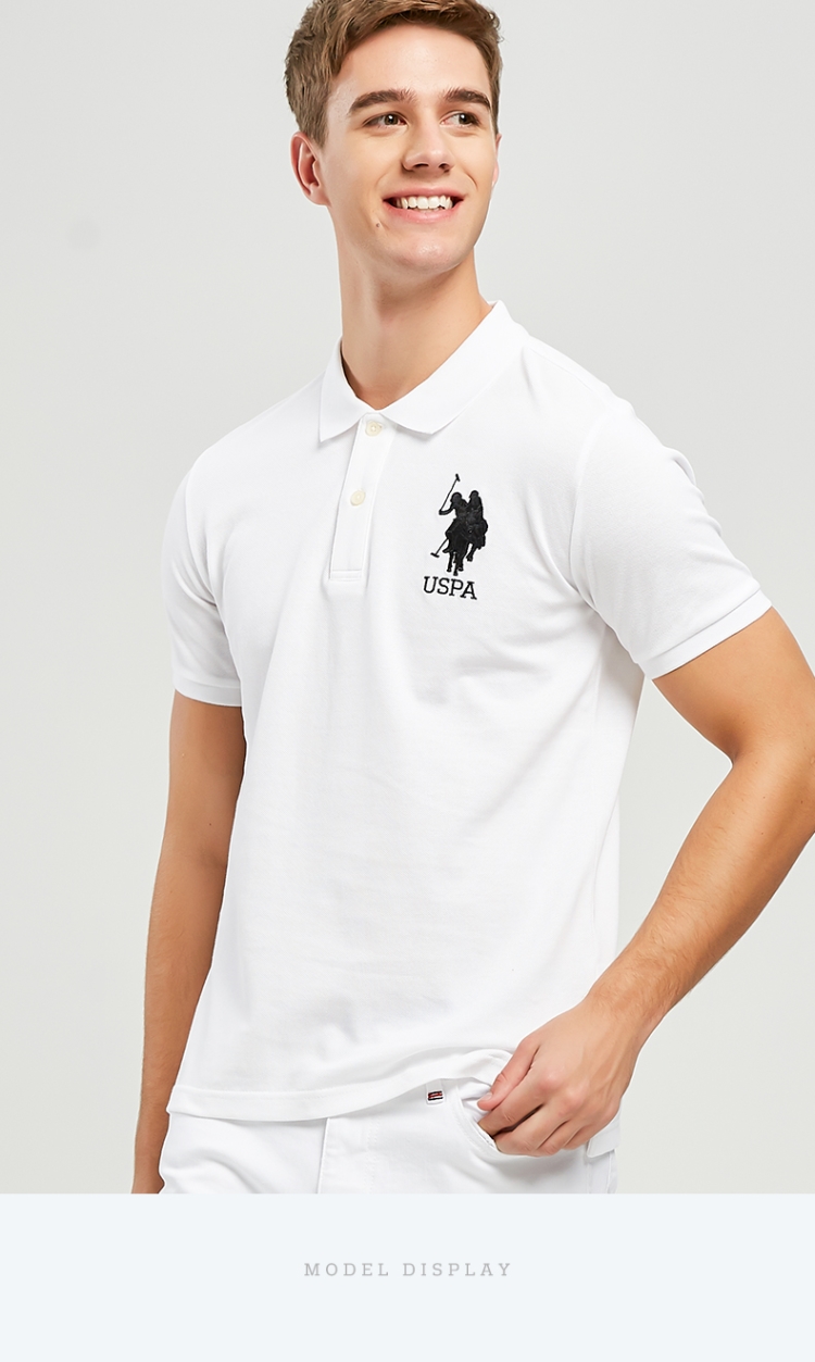 传奇保罗官网polo衫男春季马球协会夏季短袖polo衫衫男翻领小马标天