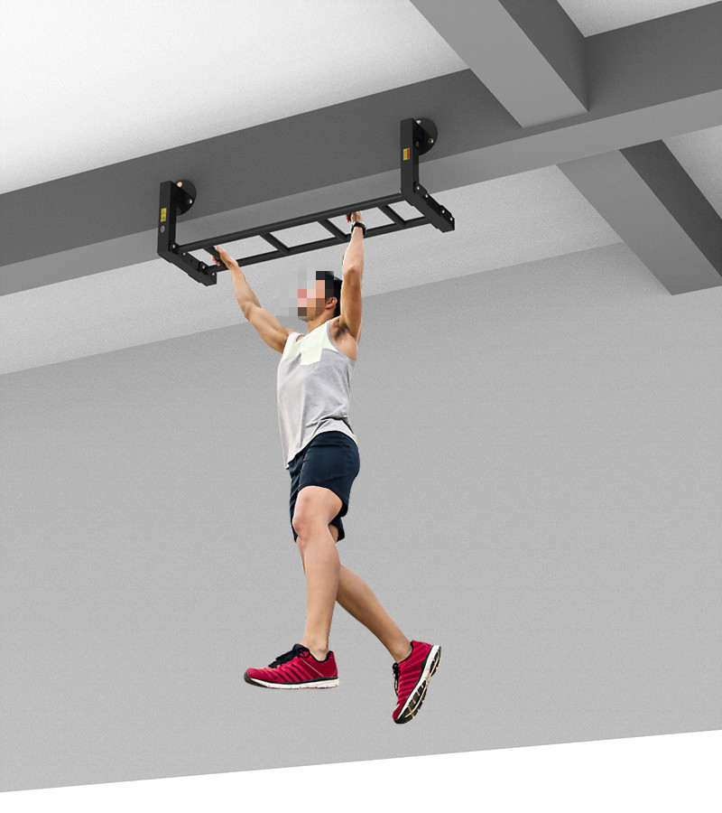 蓝蜂横梁侧装引体向上单杠攀爬架健身器材可连体墙体引体向上架1 e3