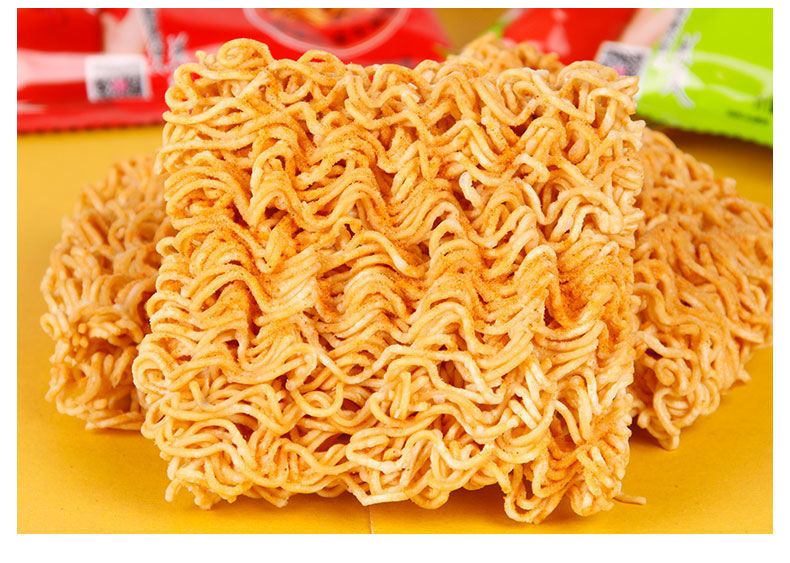 京辉爱面子炭烧点心面干脆面80袋10袋多口味方便面清真休闲零食黑胡椒