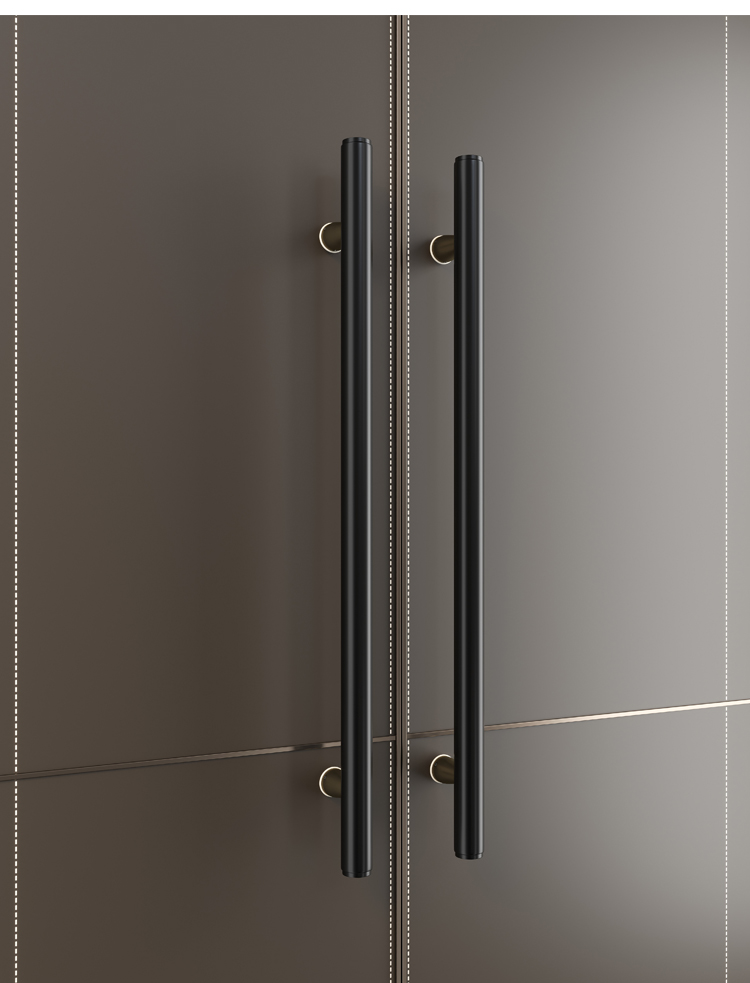 极简玻璃门拉手不锈钢黑白对装商店铺推拉有框实木门把手金色扶手1