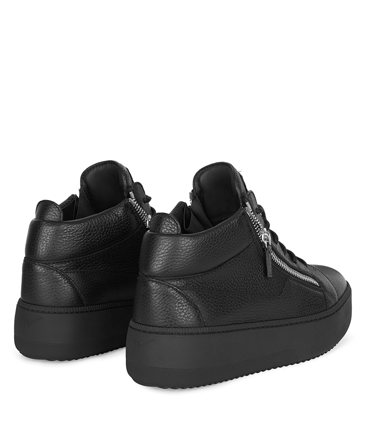 giuseppezanotti gz男士双拉链皮革厚底中帮运动鞋男鞋 k05灰粉色 43