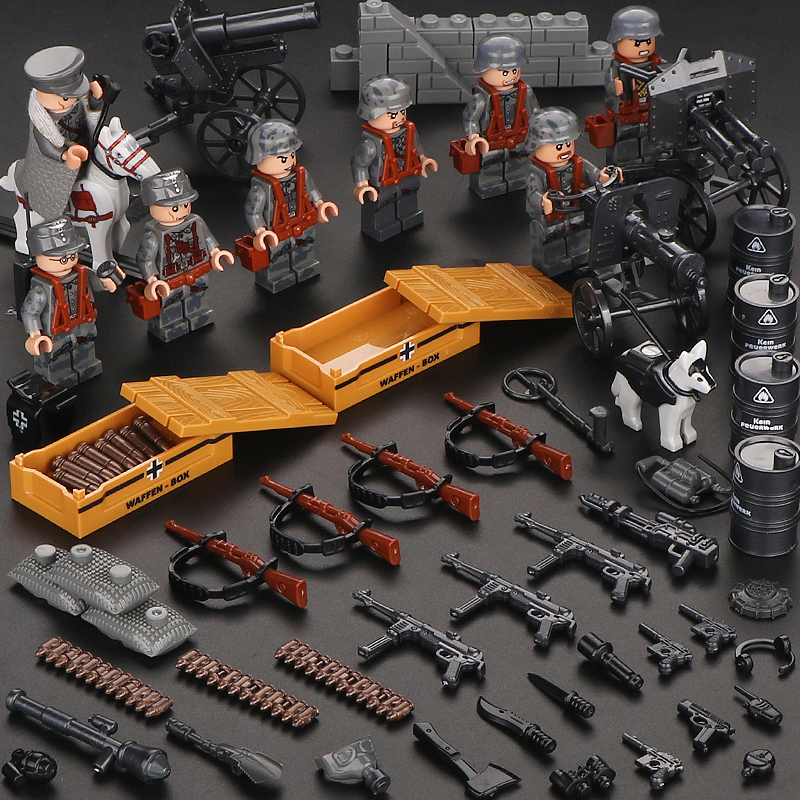 乐··高(lego)积木男孩子拼装军事士兵部队人偶八路军国军人仔儿童