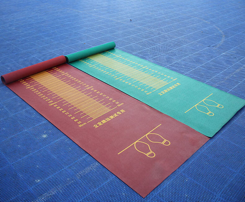 立定跳远垫中考神器垫子学生体育训练室内家用防滑跳远p1橡胶绿色立定