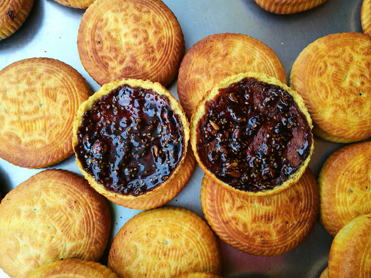 现做山西吕梁红糖空心月饼空壳临县麻油传统老式手工多口味散装 甜味