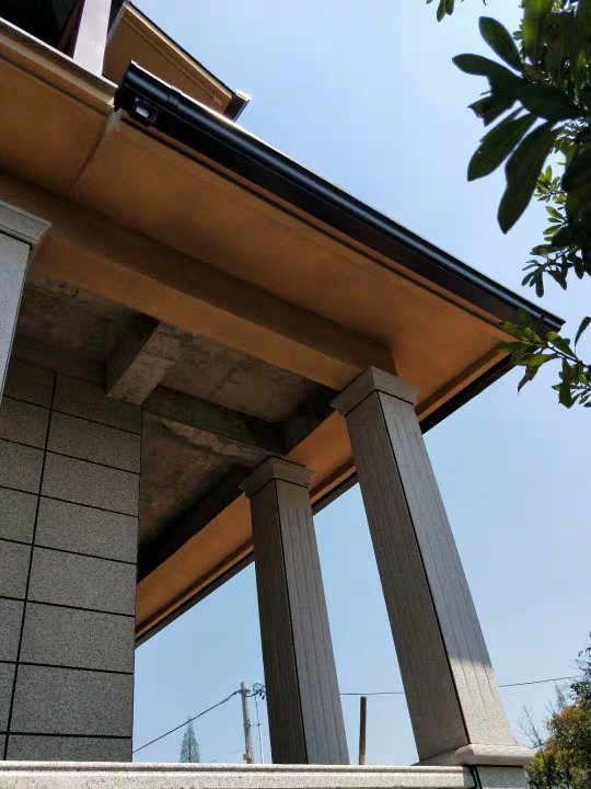 屋檐雨水槽成品彩铝檐沟2.