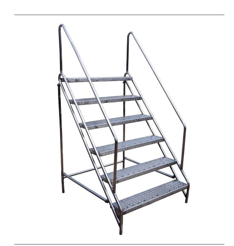 家用工业梯不锈钢可移动户内外登高三四五六步加厚台阶梯凳5个踏步