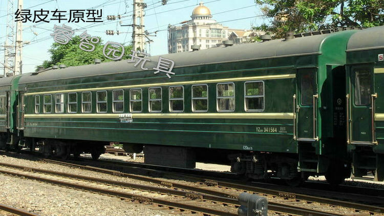 奋发仿真电动轨道模型儿童男女孩玩具和谐号蒸汽机东风4b绿皮火车和谐