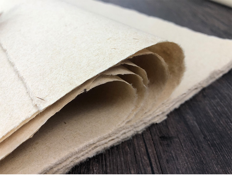 毛边纸纯竹浆无格加厚蝉翼仿古色薄如蝉衣初学者练毛笔字书法练纸四川