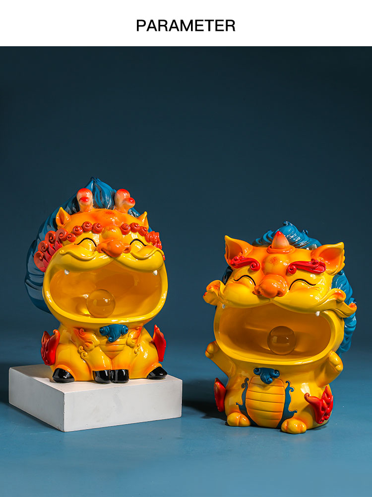 国潮貔貅摆件创意玄关钥匙收纳个性可爱萌宠故宫潮玩前台乔迁礼品貔貅