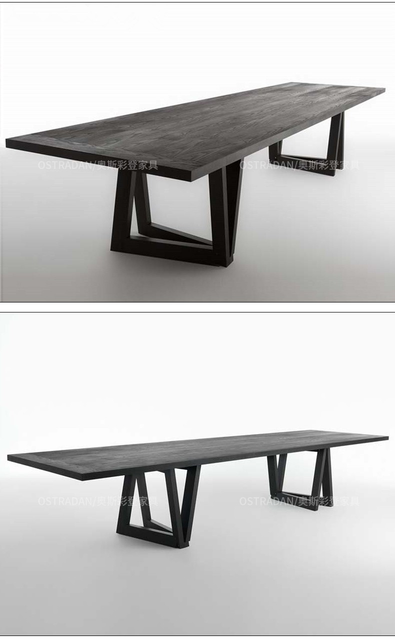 奥斯彩登集团公司定制办公室家具木板桌长条桌阅览桌培训桌企业单位办