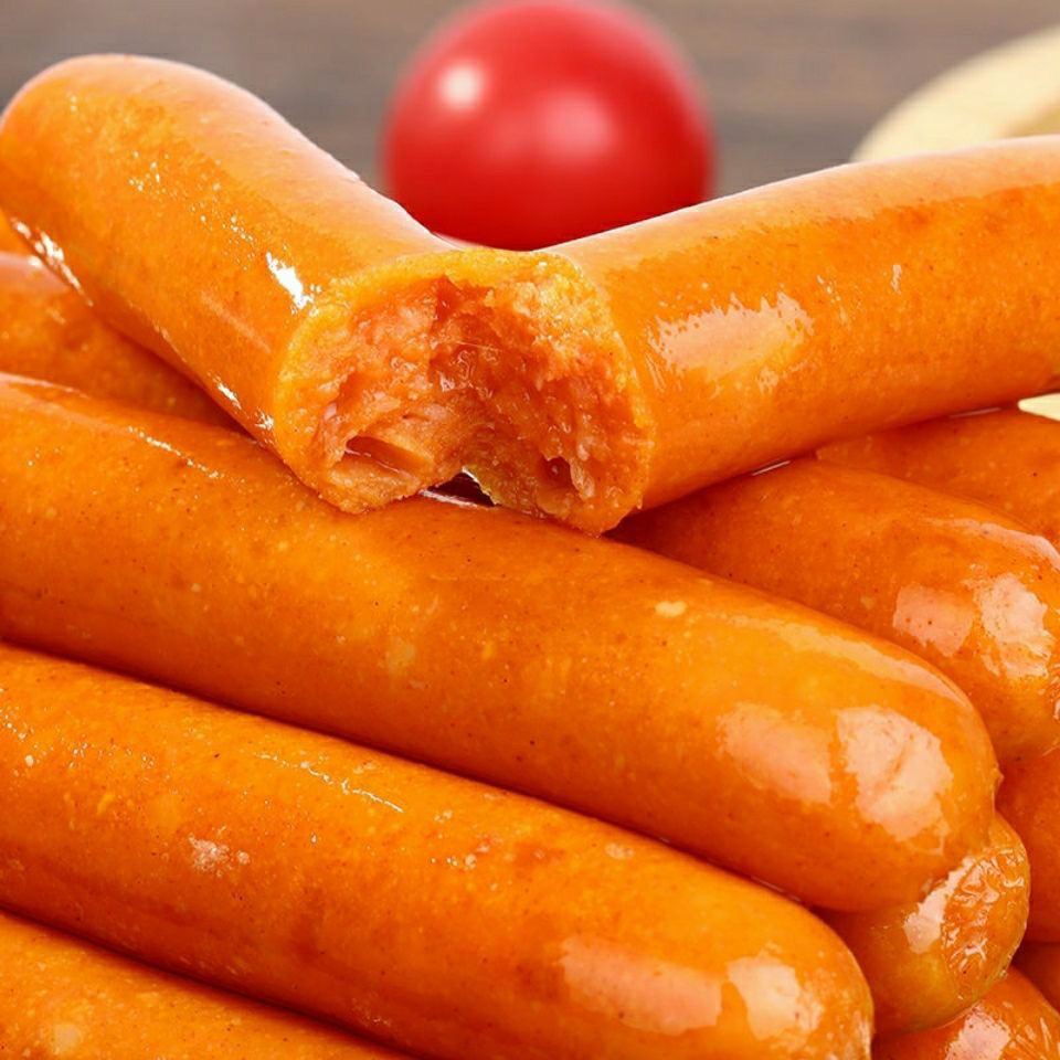 脆骨烤肠批发奥尔良味脆骨肠50根20根热狗肠火腿烤香肠