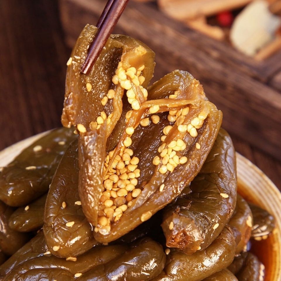 油焖港椒即食腌辣椒咸菜下酒菜腌制菜油泡辣椒佐餐下饭菜 咸港椒散装