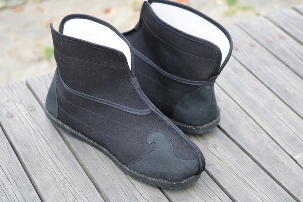 木林森秋冬季新款女太极武当道鞋男武术练功鞋秋冬道士靴防滑耐磨轮胎