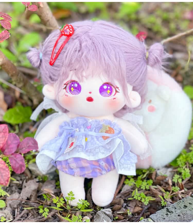 【京品优选】棉花娃娃公仔裸娃炸毛女孩难哄厘米人形玩偶现货生日礼物