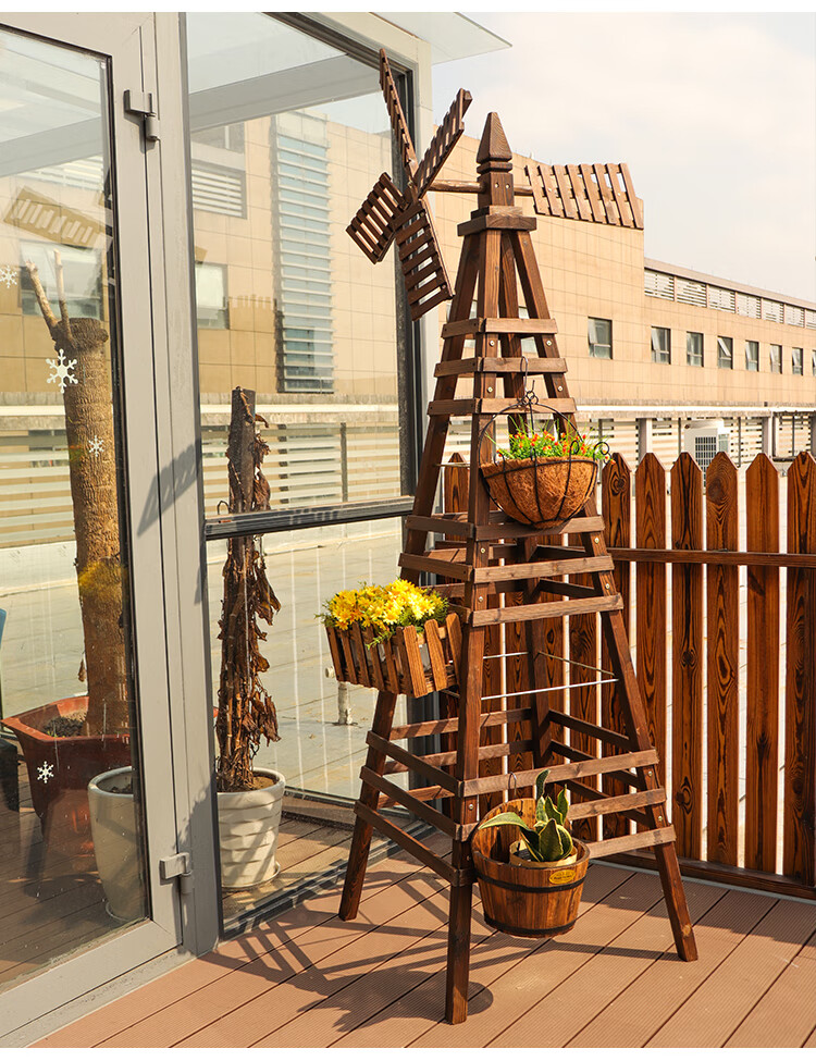 葡萄架子户外室外花园防腐木葡萄架风车花架户外庭院月季爬藤架院子