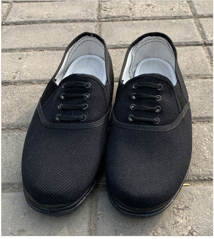 布鞋黑男女单解放鞋劳保老年一脚蹬78式工布鞋 87式布鞋【军工款带跟