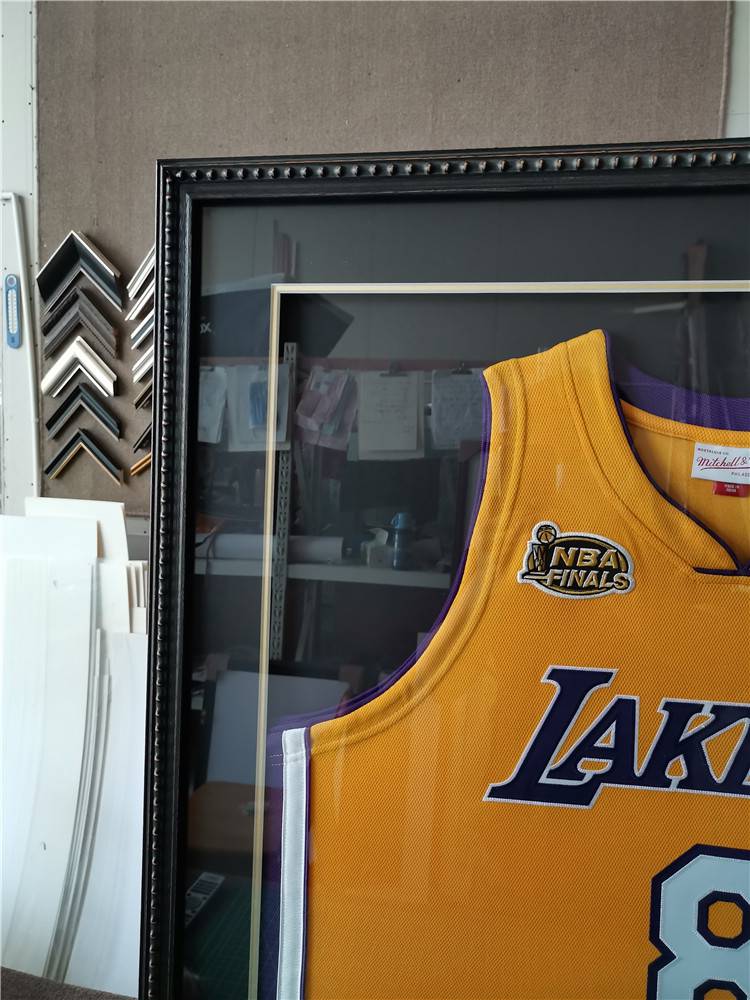 篮球球衣裱框球星签名装裱裱框相框展示挂墙定做nba乔丹球衣画框g07至