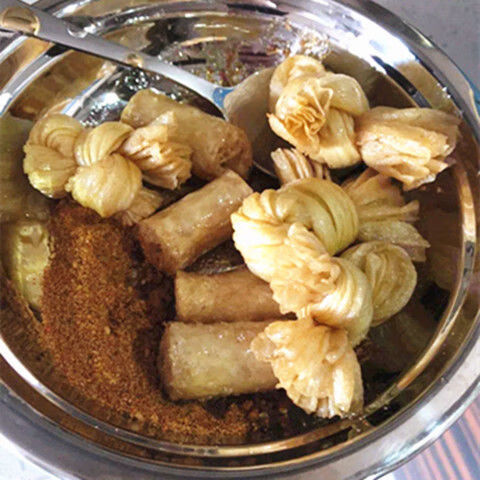 黄豆扣黄扣结豆皮豆结扣腐皮结大豆豆寇干货炸串火锅串麻辣烫 1000g