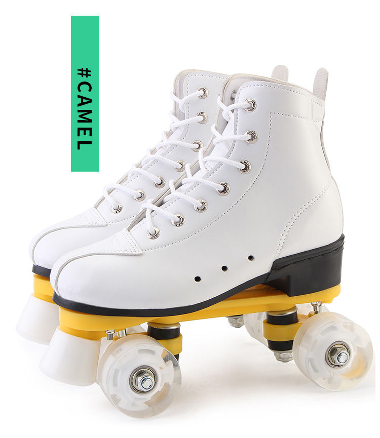 冬季精选双排溜冰鞋成人男女花样轮滑鞋旱冰鞋闪光轮旱冰场溜冰场专用