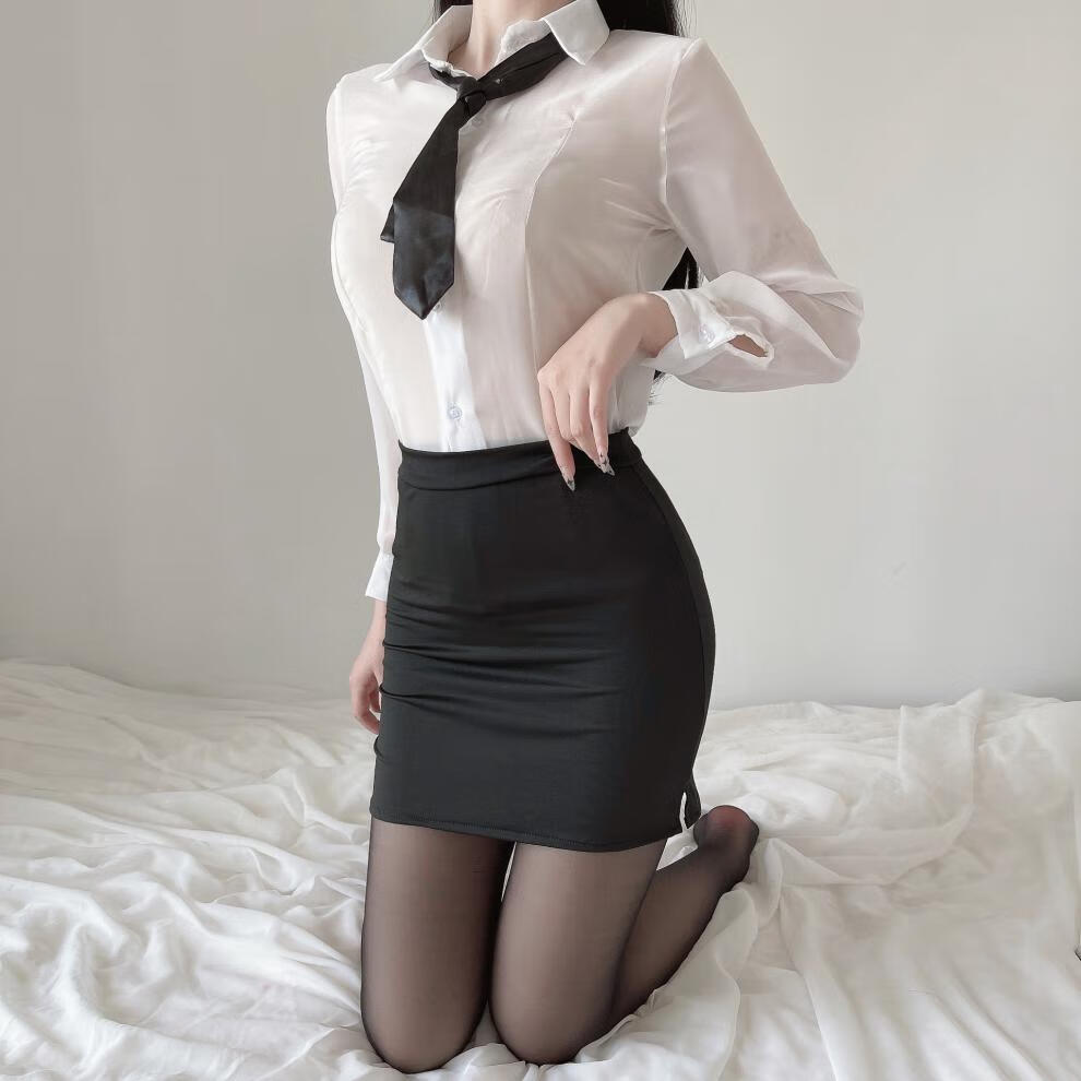 曼烟角色扮演套装女士情趣内衣性感紧身包臀透视秘书装ol职业套装制服