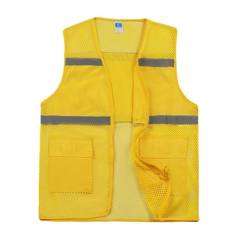 建筑施工夏季网眼反光背心环卫安全交通施工工程衣户外志愿者马甲网格