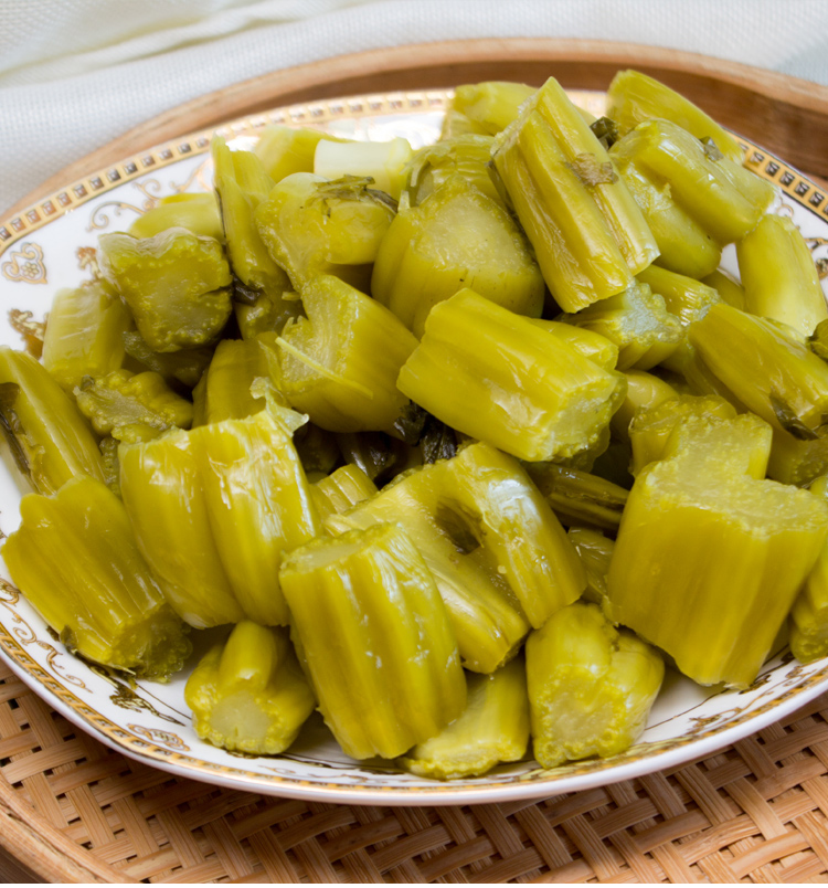 咸菜梗咸菜酱菜腌制下饭菜菜梗温州特产真空3斤 产真空3斤【图片 价格