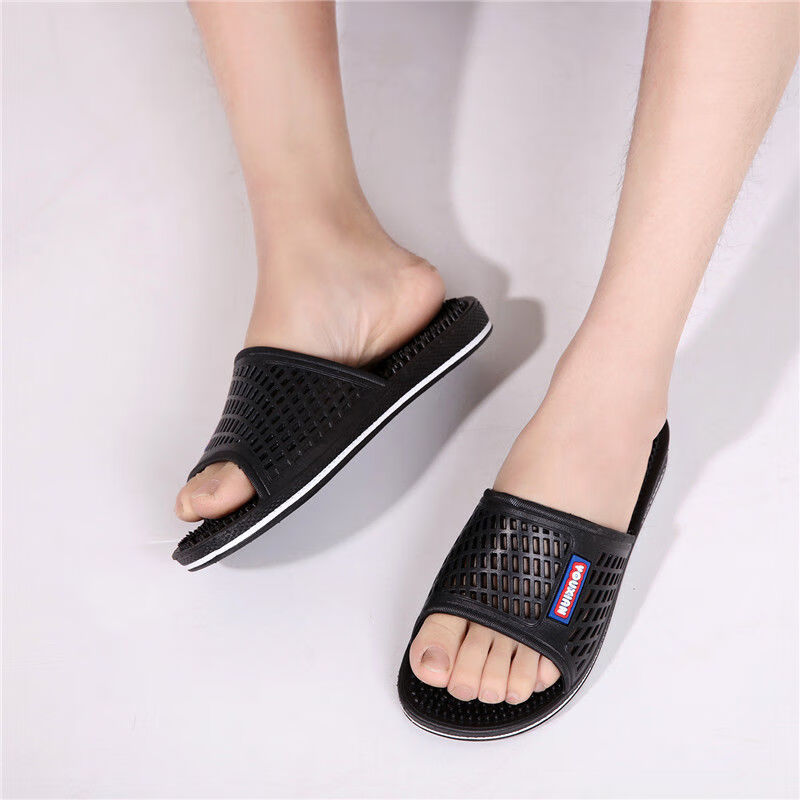 脚底按摩拖鞋足底带刺夏季室内男士穴位足疗家居爸爸浴室拖鞋fgacct