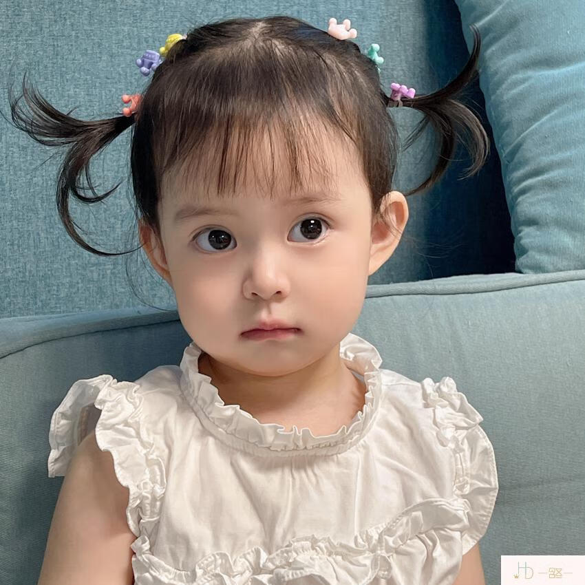 含冬 女童扎小揪揪橡皮筋发圈儿童头绳小女孩不伤发小皮筋婴儿头饰女