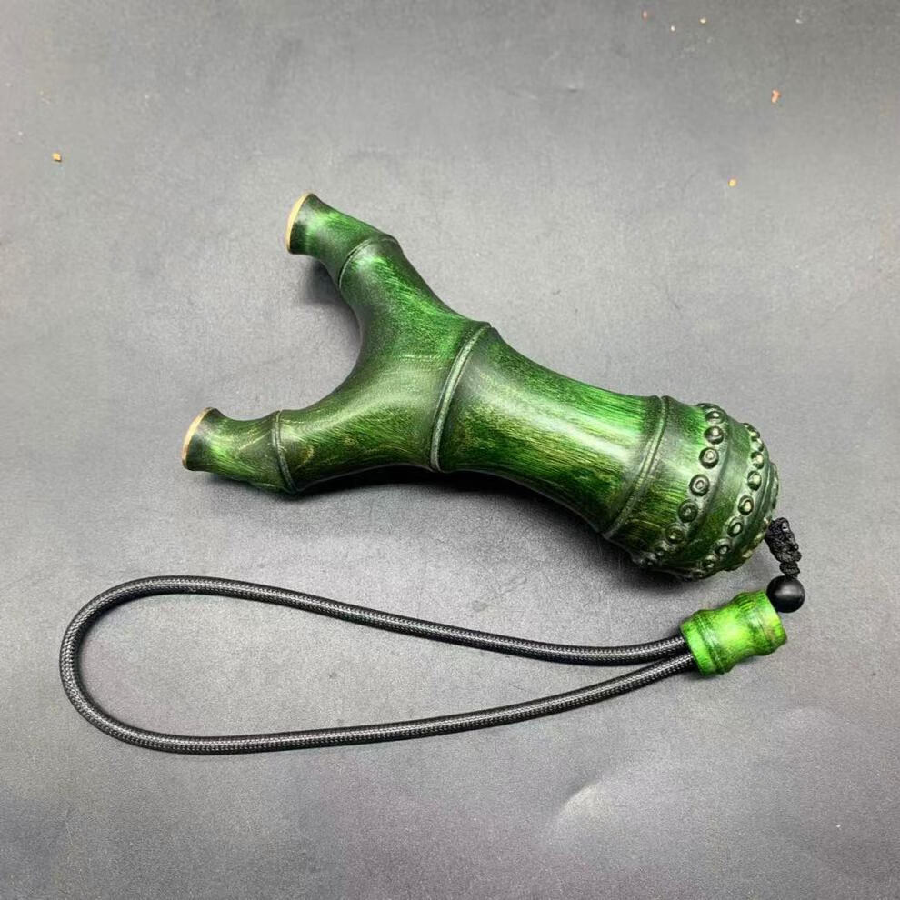 实木红木小叶紫檀反曲扁皮筋弹工木质弹弓大全户外竞技沙漠铁紫檀实木