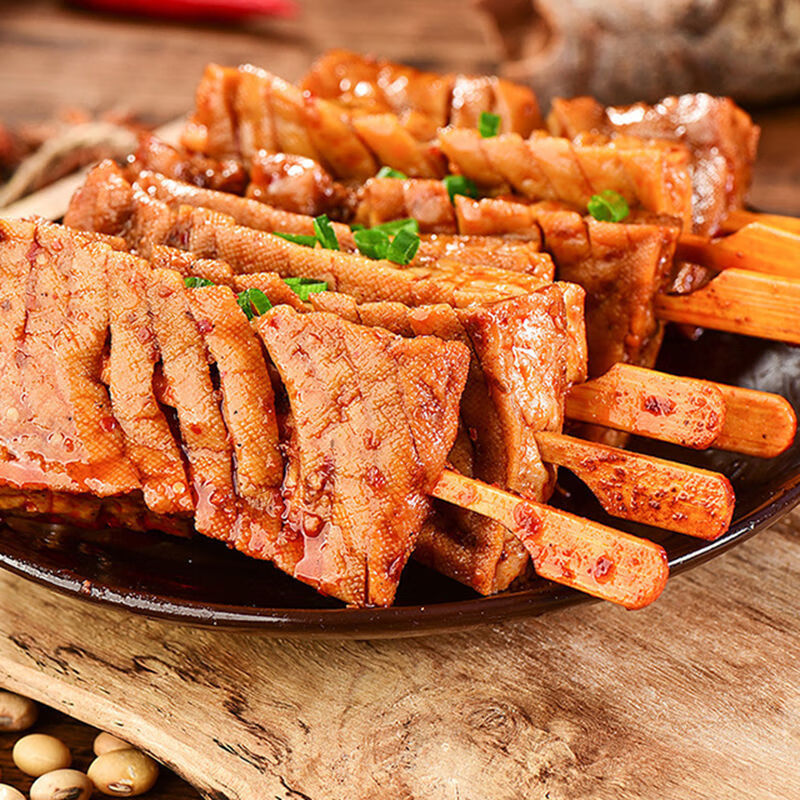 兰花串兰花干素肉香辣豆腐干豆干零食武冈豆干豆制香辣味80包送4包