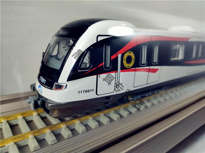 成都地铁熊猫号线静态仿真模型玩具成品火车礼纪念品 1/68比例成都