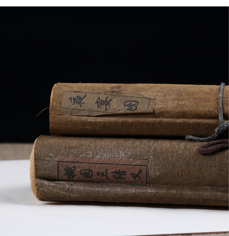 仿古书装饰品新中式古典仿古卷轴书摆件样板房间家居书房茶室酒店软装