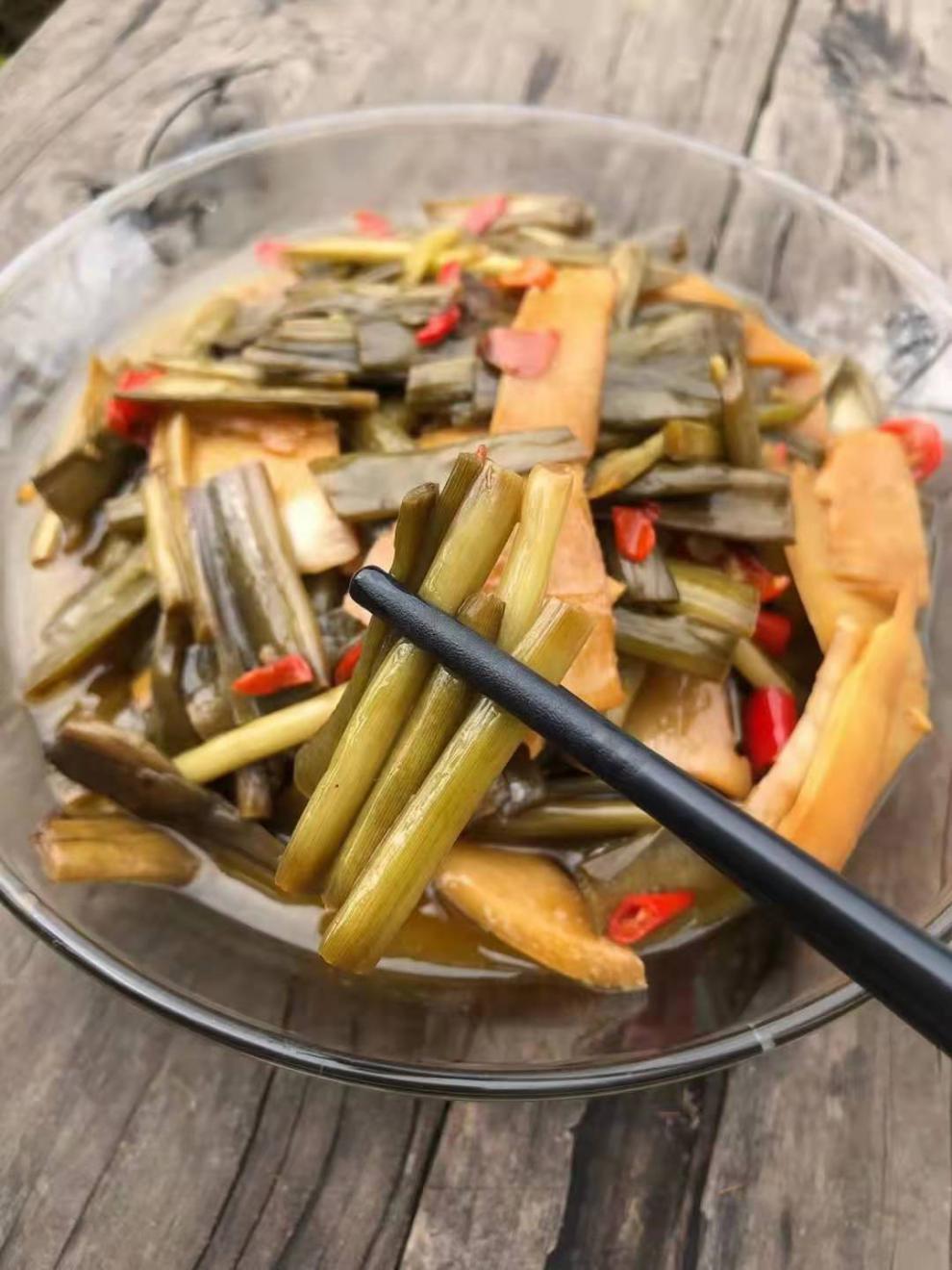 广西横县酸芋苗500克袋农家自制芋禾下饭菜饭扫光泡菜横县酸芋苗3斤加