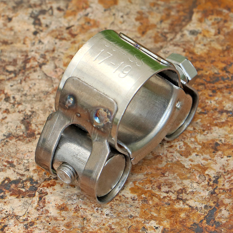 304不锈钢强力卡箍管道夹抱卡扣大力螺丝锁紧管箍管卡喉箍 122-130mm