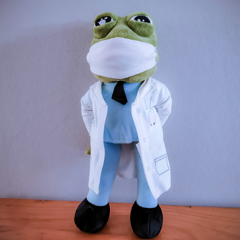 孤寡悲伤蛙玩偶公仔悲伤青蛙孤寡蛙送医生的礼物白衣天使纪念医生护士