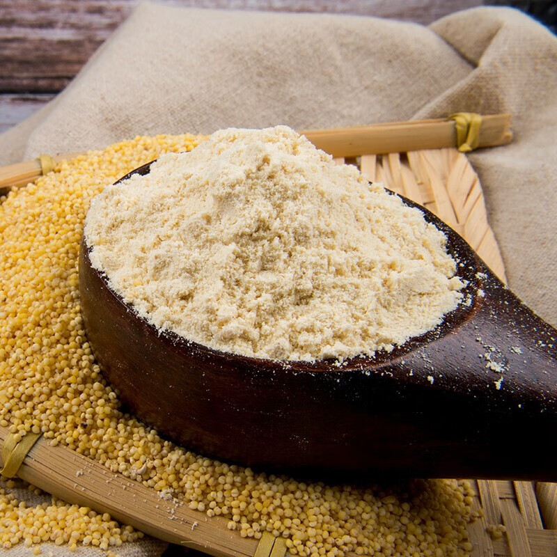 万谷食美黑麦粉石磨黑小麦全麦面粉2斤含麦麸粗粮杂粮面粉烘焙原料