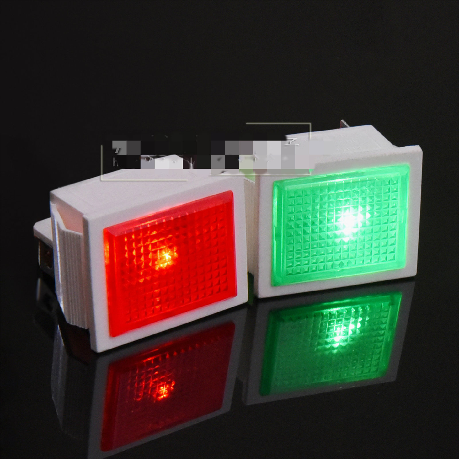 长方形 220v 380v 26*31mm热水器开水机冰箱冰柜船型指示灯信号灯