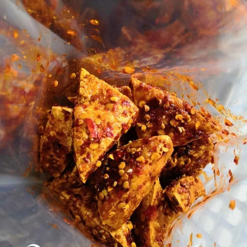 四川中国大陆叙永特产豆腐干 五香麻辣豆干辣条美食小吃脆款 甜辣味2