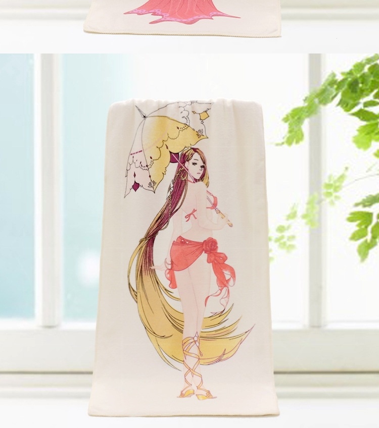 2022新款绅士变色毛巾碰到热水时崎狂三变色毛巾洗脸创意绅士贵妃礼物