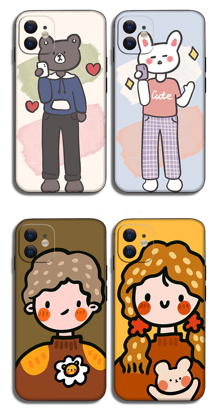 情侣手机壳定制任意机型11苹果1211vivoiqoo5p40oppoa92s 4图案左 右